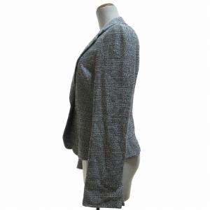 LANVIN コレクション Collection ラメツイードジャケット テーラード ブレザー グレー1B 38 M