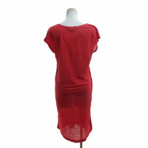 agnes b. タグ付き ノースリーブ ワンピース 赤 レッド 2 約Mサイズ 0630