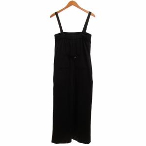Spick&Span 美品 23AW サロペット オーバーオール ゴムウエスト 黒 ブラック 36 約Sサイズ 0830