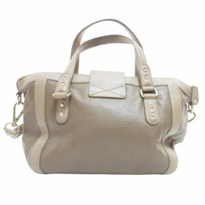 JIMMY CHOO レザー 2WAY ショルダーバッグ ハンドバッグ カデナ 南京錠 ゴールド金具 裏地スエード 茶 ブラウン 0808