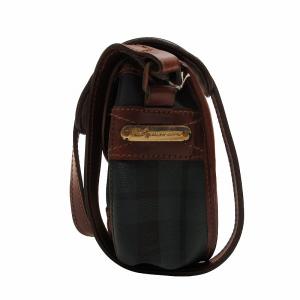 POLO RALPH LAUREN ヴィンテージ 90’s ショルダーバッグ タータンチェック PVC レザー フラップ 緑 紺 茶 グリーン ネイビー ブラウン