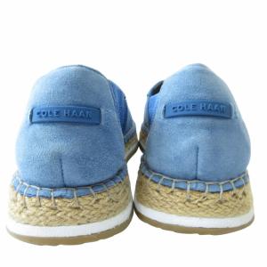 COLE HAAN グランドシリーズ クラウドフィール エスパドリーユ スリッポン スニーカー ウォーキングシューズ 編み込み スエード切替 青