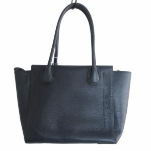 MICHAEL KORS 美品 2WAY ハンドバッグ ショルダーバッグ カデナ レザー 紺 ネイビー 0802 IBO54