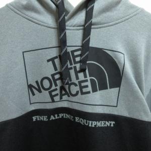 THE NORTH FACE パーカー スウェット トレーナー フーディ リブ ツートーン バイカラー 黒 ブラック グレー XXLサイズ GY99 0805