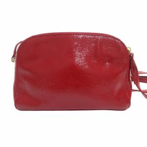 kate spade new york 美品 エナメル ショルダーバッグ 斜めがけ クロスボディ ゴールド金具 ロゴプレート 赤 レッド PWRU3927 GY99