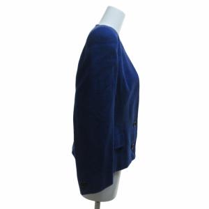 Christian Dior プレタポルテ ノーカラージャケット ブレザー 2B ウール 青 ブルー Mサイズ GY99 0812