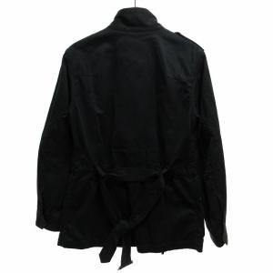 Paul Smith JEANS ミリタリージャケット M-65 後染め エルボーパッチ 黒 ブラック Mサイズ IBO54 0817
