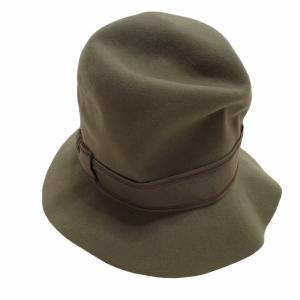 TAKAHIROMIYASHITATheSoloIst. 15ss nobled hat ラビットファーハット 中折れ帽 帽子 リボン ベージュ Lサイズ IBO54 0815