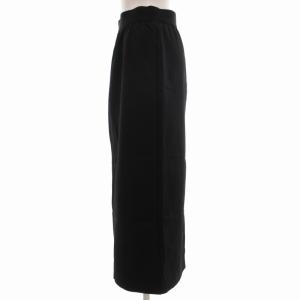 ADORE タグ付き ナイロン2WAYベーシックタイトSK スカート イージー ミモレ ロング 38 M 黒 ブラック 531-2120321