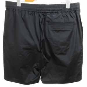 1PIU1UGUALE3 美品 日本製 ショートパンツ ハーフパンツ ショーツ ゴムウエスト 黒 ブラック 4 約Mサイズ MRP647 POE532