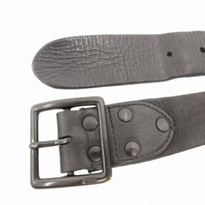 POLO RALPH LAUREN レザーベルト ビジネス 刻印 黒 ブラック