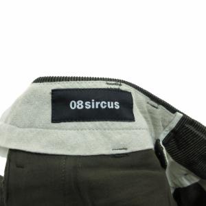 08sircus コーティングワークパンツ コーデュロイ ミリタリー サルエル カーキ 1