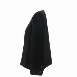 GIVENCHY ハイフォーマル ヴィンテージ ノーカラージャケット ブレザー 東京ソワール 12 L 黒 ブラック