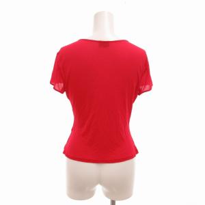KENZO シースルーニットカットソー 半袖 赤 レッド