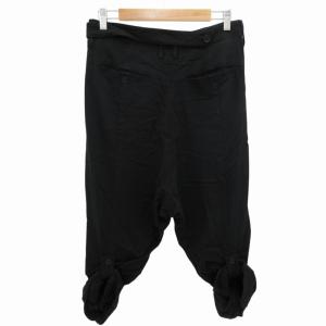 JULIUS Fall-Winter 13-14COLLECTION 13AW サルエルパンツ アンゴラ混 ストレッチ有 1 S 黒 ブラック