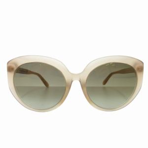 JIMMY CHOO 美品 ETTY/F/S FWMJL サングラス アイウェア メガネ ビジュー 5720 145 ベージュ 緑 グリーン