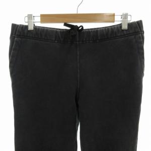 REMI RELIEF スウェットパンツ ジョガーパンツ テーパード USED加工 ストレッチ リブ M 黒 ブラック