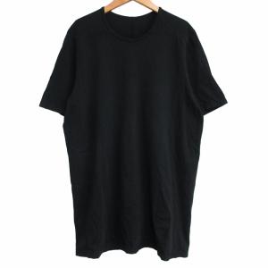 ダークシャドウ DRKSHDW 20SS level Tee レベルTシャツ カットソー ドレープ ロング丈 半袖 黒 ブラック