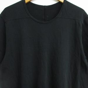 Rick Owens ダークシャドウ DRKSHDW 20SS level Tee レベルTシャツ カットソー ドレープ ロング丈 半袖 黒 ブラック