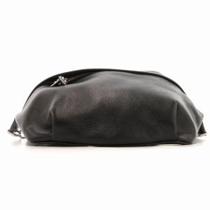 aniary レザー ウエストポーチ ボディバッグ ショルダー 黒 ブラック