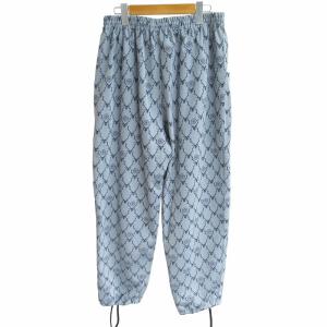 South2 West8 美品 String C.S. Pant-Poly トラックパンツ スラックス 総柄 センターシーム 水色 ライトブルー M