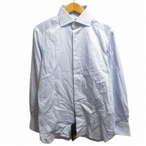 Yシャツ ドレスシャツ 9MS0BA 長袖 38 約Mサイズ 青系 ブルー 1018 IBO52