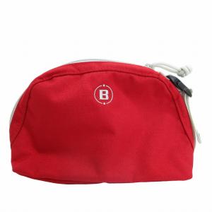 BRIEFING Golf 美品 セカンドバッグ ポーチ ロゴ 刺繍 赤 灰 レッド グレー 1025