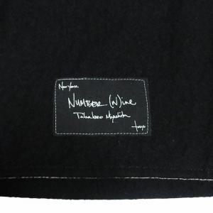 NUMBER (N)INE 07AW LOVE GOD MURDER期 メルトンウールジャケット ハーフコート 音符柄 黒 ブラック 4 約XLサイズ