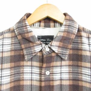 NUMBER (N)INE ARCHIVE 05AW THE HIGH STREET期 ハイスト期 本人期 THS刺繍 マドラスチェック ネルシャツ 長袖