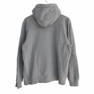 STUSSY USA製 スウェットパーカー フーディ 霜降りグレー  ストックロゴ ラスタカラー M GY09 1107