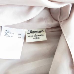 Diagram GRACE CONTINENTAL 美品 近年 ロングスカート 花柄 ジャガード リボンモチーフ ピンク オレンジ 36 約S 1111 GY09