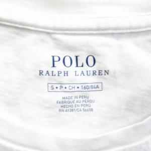 POLO RALPH LAUREN 美品 近年モデル ポロベア プリントTシャツ カットソー 半袖 白 ホワイト S 160