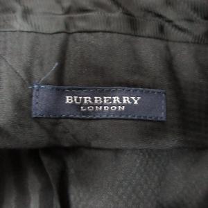 BURBERRY LONDON パンツ スラックス センタープレス ツータック ウール 黒 ブラック 88 約L 1116 GY09