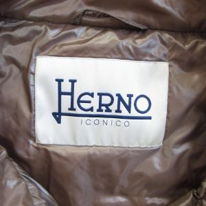HERNO ダウンベスト ブラウン 40