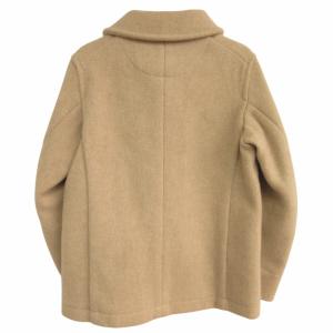 DANTON WOOL MOSSER JACKET ウールモッサシングルジャケット デザインボタン チンストラップ ベージュ系 34 約Sサイズ
