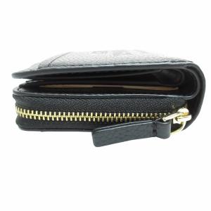 MARC JACOBS Leather Mini Compact 二つ折り財布 2R3SMP044S10 ブラック