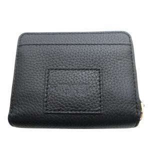 MARC JACOBS Leather Mini Compact 二つ折り財布 2R3SMP044S10 ブラック