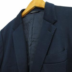DOLCE&GABBANA シルク混 テーラードジャケット ブレザー 2B 本切羽 切替 イタリア製 濃紺 ネイビー 46 約Mサイズ 1120