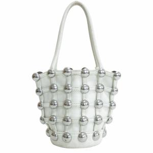 ROXY CAGE MINI BUCKET バケットバッグ ハンドバッグ バケツ パスケース キーリング シープスキン レザー