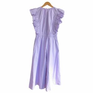 Ameri VINTAGE 近年 ギャザードスリーブ オールインワン サロペット 02110551090 パープル M 1125