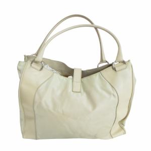 PRADA トートバッグ ハンドバッグ レザー ナイロン ベルト イタリア製 ベージュ 1127 AA