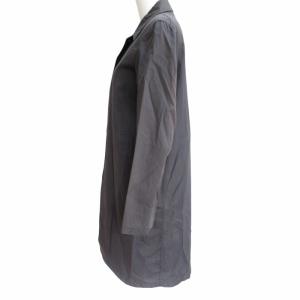 JIL SANDER ステンカラーコート スプリングコート 比翼 ビジネス イタリア製 グレー 34 約XSサイズ GY09 1128