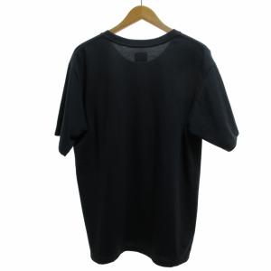 Needles Short-Sleeve Crew Neck Tee ポケットTシャツ カットソー ロゴ刺繍 黒 ブラック M LQ267