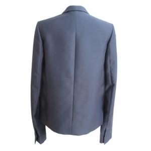 STELLA McCARTNEY 美品 12SS テーラードジャケット ブレザー 1B シングル ウール シルク  ショートレングス 短丈 紺 ネイビー 40
