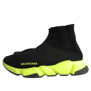 BALENCIAGA スピードトレーナー ソックススニーカー 567042 ブラック イエロー 27.5cm