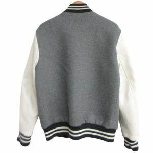 COACH ICON COACH LEATHER AND WOOL VARSITY JACKET