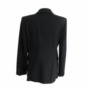 Max Mara 美品 白タグ テーラードジャケット ブレザー 総裏 フォーマル 冠婚葬祭 黒 ブラック 38 約M