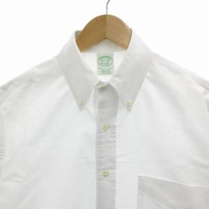Brooks Brothers 美品 ワイシャツ オックスフォード BD ボタンダウン 長袖 15 1/2-34 S 白 ホワイト