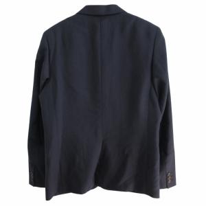 Comme des Garçons Homme Deux 11AW AD2011 モヘヤ混 ウール テーラードジャケット ブレザー 3B 総裏 裏地水玉 紺 ネイビー Sサイズ DH-J007