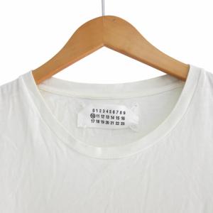 Martin Margiela 10 メゾンマルジェラ 02SS ここのえ期 Tシャツ カットソー ロゴプリント 半袖 白 ホワイト 46 約Sサイズ IBO62